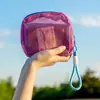 Bolsa de Tofu con Rejilla de Dopamina Nueva Bolsa de Almacenamiento Portátil Bolsa Pequeña de Malla para Cosméticos Portátil para Lápiz Labial Bolsa Cuadrada Pequeña