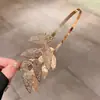 Nova Tiara de Coroa de Louros Dourada com Design de Folhas e Ramo de Oliveira, Acessório de Cabelo Nupcial Estilo Floresta Grego Antigo, Ornamento de Louro Estilo Francês