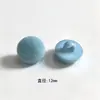 Botões coloridos de resina com flocado, botões redondos de pé alto para costura à mão em camisas, cardigãs de tricô, casacos, suéteres e vestidos