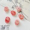 Novo estilo chinês vintage resina anel fivela de saudade flor botão bebê esponja com contas diy brincos pulseira colar feitos à mão