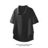Camisa Polo de Color Sólido Estilo Old Money Retro para Hombre, Nueva Camiseta de Verano, Top Holgado Casual Simple Versátil de Manga Corta
