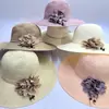 Sombrero de Paja de Ala Ancha Versátil de Verano para Mujer, Sombrero de Playa, Sombrero de Protección Solar, Sombrero de Sol de Paja