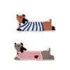 Alfombra de noche con forma de cachorro tufted, inspirada en la dopamina, alfombra flockada linda para habitación infantil, alfombrilla de felpa para sala de estar y dormitorio