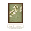 Paz e Bem-Estar Sala de Estar Floral Elegante Estilo Francês Pintura a Óleo Pintada à Mão Arte de Parede Decorativa para Hall de Entrada Pintura Decorativa Vintage