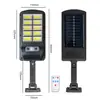 Luz Solar para Calle, Luz Exterior para Jardín, Luz de Pared con Sensor de Movimiento Corporal, Luz de Carretera Integrada Impermeable Cob, Ahorro de Energía Solar