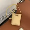 Comercio Exterior 2026 Nuevo Simple Casual Estilo Coreano PU Bolso para Teléfono Moda Femenina Nicho Tejido Bandolera Cruzada Transfronterizo