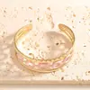 Pulsera hueca de esmalte de colores para comercio exterior transfronterizo, elegante y lujosa con un toque de alta gama, pulsera de moda abierta con relieve