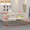 Suporte de Exposição de Loja de Roupas em Ferro Mesa Central de Fluxo Prateleira de Produto para Shopping Mesa de Exposição Estante de Armazenamento Rack de Exposição