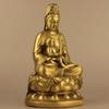 2023 Latão Nanhai Guanyin Bodhisattva Buda Decorações Decoração de Casa Presente Criativo Artesanato