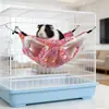 Hamaca transfronteriza para hámster, hamaca suspendida de doble capa para petauros del azúcar y chinchillas, saco de dormir cálido para ardillas, hamaca para mascotas pequeñas