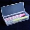 Caja de almacenamiento de suministros para herramientas de uñas al por mayor, tira para pulir uñas, tijera para cutícula, empujador de plástico, caja de acabado, caja de herramientas