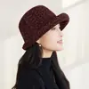 Chapéu de Pescador Estampado de Leopardo Estilo Coreano Novo Chapéu Versátil de Primavera e Outono para Proteção Solar Viagens ao Ar Livre Chapéu de Venda por Atacado Transfronteiriço para Mulheres