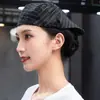 Gorro de chef de hotel, gorra de trabajo para camarero, sombrero unisex para tiendas de pasteles y té de leche, boina para cocina y catering con logotipo impreso