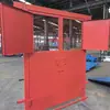 Porta de grade à prova de fogo de dupla finalidade, 1,8x2,0, feita de material resistente e resistente a impactos, é usada na mineração como uma porta de grade à prova de fogo.
