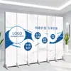Pantalla de Oficina Personalizada Partición Pared de Fondo Empresa Negocios Bloqueo Plegable Móvil Simple Moderna Pantalla de Eventos