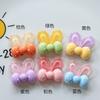 Orejas de Conejo con Lazo Transparente Accesorios para Joyería de Resina DIY Accesorios para Pasador Material Hebilla de Zapato Parche de Abanico Norte 11