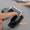 Pestillo de Perno Multiángulo 360 Grados Ventana Baño Hebilla Antirrobo Montaje Superficial Aleación de Aluminio Engrosada Sin Agujeros Hebilla de Cerradura de Puerta