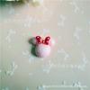 Simulação Mickey Donut Resina Comida de Brincar Minnie Biscoito Cartão de Cabelo DIY Gel de Creme Acessórios para Capa de Celular