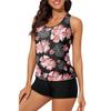 Traje de Baño Europeo y Americano Nuevo Cruzado de Tres Piezas Estilo Europeo Adelgazante Alta Elasticidad Traje de Baño Dividido Set Tankini de Amazon