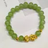 Novo Bracelete de Duas Camadas com Contas Estilo Chinês com Design de Bolsa da Sorte com Nó de Bambu, Bracelete Fresco e Simples para Mulheres, Joia de Estilo Antigo