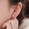 Aretes de Cuatro Garras para Mujer, Pendientes de Cristal de Moda para Dama, Fabricante de Joyería, Dropshipping, Pendientes Geométricos Simples