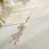 Carrillón de Viento Creativo de Medusa, Colgante de Flor de Lirio del Valle de Vidrio, Cadena para Teléfono Móvil, Adorno Colgante para Coche, Colgante para Bolso, Regalo para Evento