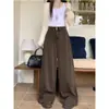 Jeans Americano Retrô de Cintura Alta para Mulheres Plus Size, Jeans Casual Solto de Perna Larga Emagrecedor para Mulheres Cheinhas, Tendência Primavera 2026