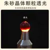 Cristal de cinnábrio natural de alto teor fidelidade minério bruto pulseira de contas soltas redondas únicas manuais acessórios d i y joias