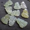 27x 37mm Jade Verde Seco Ágata Vermelha Pingente Borboleta Estilo Corte Retrô Gola Pressionada DIY Colar Hanfu