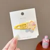 Lindo pasador de pinza de pato con lazo de lunares para niñas, accesorio para el cabello de pinza de pato de alta gama para flequillo lateral para niños y bebés