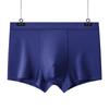 Roupa Íntima Masculina de Modal Macio com Forro Antibacteriano Cor Sólida Casual Elástica Boxer de Cintura Média Boxer para Meninos