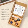Doce Constelaciones Conjunto de Piedra Cruda de Cristal Cristal Natural Varilla de Yeso Marroquí Piedra de Yoga Caja de Conjunto de Cristal Artesanías