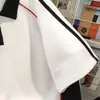 Camiseta de Algodón 100% Puro Estilo Retro Americano con Cuello Polo de Manga Corta para Hombres y Mujeres, Verano Holgada Adelgazante de Longitud Media para Parejas