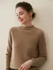 Nuevo Suéter Casual de Punto para Mujer 2026 Otoño e Invierno 100% Cachemira Pura de Cuello Alto Enrollado