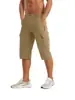 Calças Capris Populares Masculinas Transfronteiriças de Secagem Rápida, Calças Casuais de Trabalho com Elasticidade em Quatro Direções, Shorts Respiráveis de Secagem Rápida para Esportes ao Ar Livre