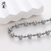 Collar de Perlas Simple Versátil Color Verano Productos Genuinos de Alta Calidad Perla Gris de Alto Grado Más Hebilla de Cerdo con Forma de 8 Cadena Collar