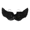 Ventas Directas de Fábrica Accesorios de Alas de Halloween al por Mayor Accesorios de Alas de Plumas de Ángel para Niños y Adultos Alas Negras