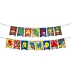 Decoración de Fiesta Temática de Mario de Dibujos Animados Clásicos Accesorios Decoración de Cumpleaños Platos de Papel Servilletas de Papel Juego de Manteles