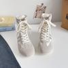 Verano Americano Botines Altos de Cordones para Mujer Flats Suaves Cómodos Casual 2025 Nuevas Botas Deportivas Xy-A580