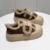 Sapatos femininos Mary Jane de pelúcia com temperamento, sapatos de inverno simples com forro de veludo, sapatos femininos super bonitos, sapatos de pelo com saias, novos sapatos de algodão