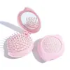 Espelho Mini Portátil Pente Integrado Espelho Cosmético Pequeno de Menina Pente com Cápsula de Ar Pente de Massagem Capilar Pente de Desenho com Almofada de Ar