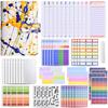 Cuaderno de hojas sueltas A6 transfronterizo, cuaderno económico, cuaderno creativo con impresión a color, cuaderno de cuero PU, cuaderno de hojas sueltas con clip, cuaderno de palma
