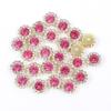 Vendas Diretas da Fábrica Recipiente Girassol Redondo Camada Dupla Flor Diamante DIY Laço Bolsa de Sapato Acessórios de Vestuário Acessórios Diamante Garra