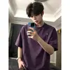Camiseta de Manga Corta Pesada Desconstruida Estilo Americano para Hombre y Mujer, Nueva Tendencia Verano 2026 Marca Suelta Casual de Media Manga