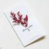 Cartão de felicitações feito à mão DIY com flores secas, criativo, gipsofila, flor estrela, arte, cartão de aniversário, Dia de Ano Novo, Natal, atacado