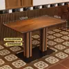 Mesas y sillas comerciales para tabernas y restaurantes, restaurante de té retro, mesas y sillas para salones privados de hotel, mesas y sillas de bar estilo americano, sillas de madera maciza
