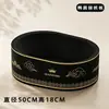 Rascador para gatos de cartón negro, duradero y sin desprendimiento, nido rascador para gatos integrado, cuenco rascador para garras de papel corrugado engrosado
