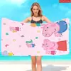 Toalla de Playa Serie Cerdo Peppa Linda Transfronteriza Microfibra Toalla de Baño Estampada Toalla para Fiesta en la Playa al Aire Libre de Verano