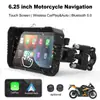 Câmera de Painel de Moto com Lentes Duplas Dianteira e Traseira, Navegador Inteligente Wifi, Monitoramento da Pressão dos Pneus, Dispositivo Veicular à Prova d'Água