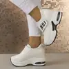 Nuevas Zapatillas Casuales de Plataforma con Suela Gruesa y Punta Redonda para Mujer, Temporada Primavera y Otoño 2026, con Velcro y Aumento de Altura Oculto